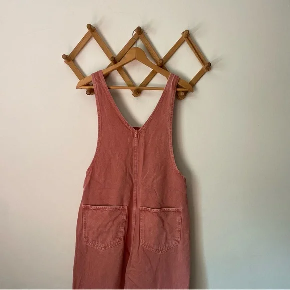 Madewell Dust Rose Pink Denim Overalls - Picture 4 of 5